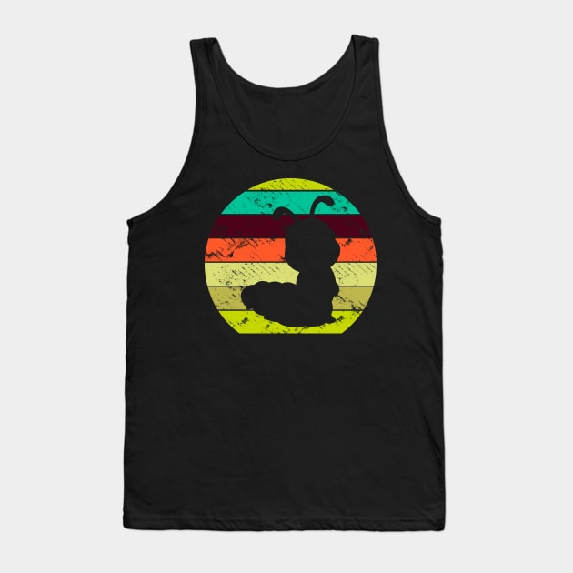 Retro Caterpillar Tank Top by Imutobi